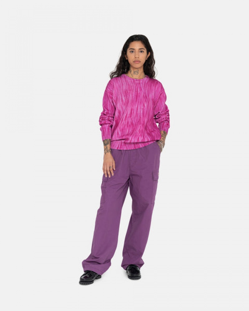 Purple Women's Stussy Ripstop Cargo Beach Pants Bangkok | Thailand NPX-4565