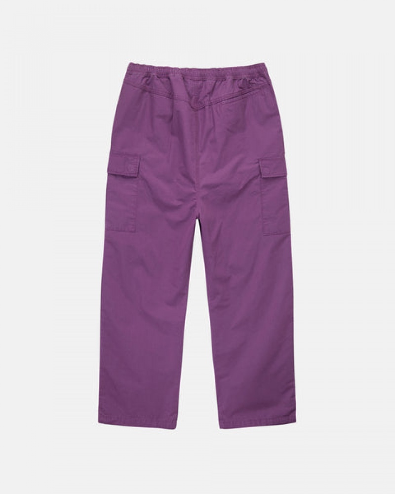 Purple Women's Stussy Ripstop Cargo Beach Pants Bangkok | Thailand NPX-4565