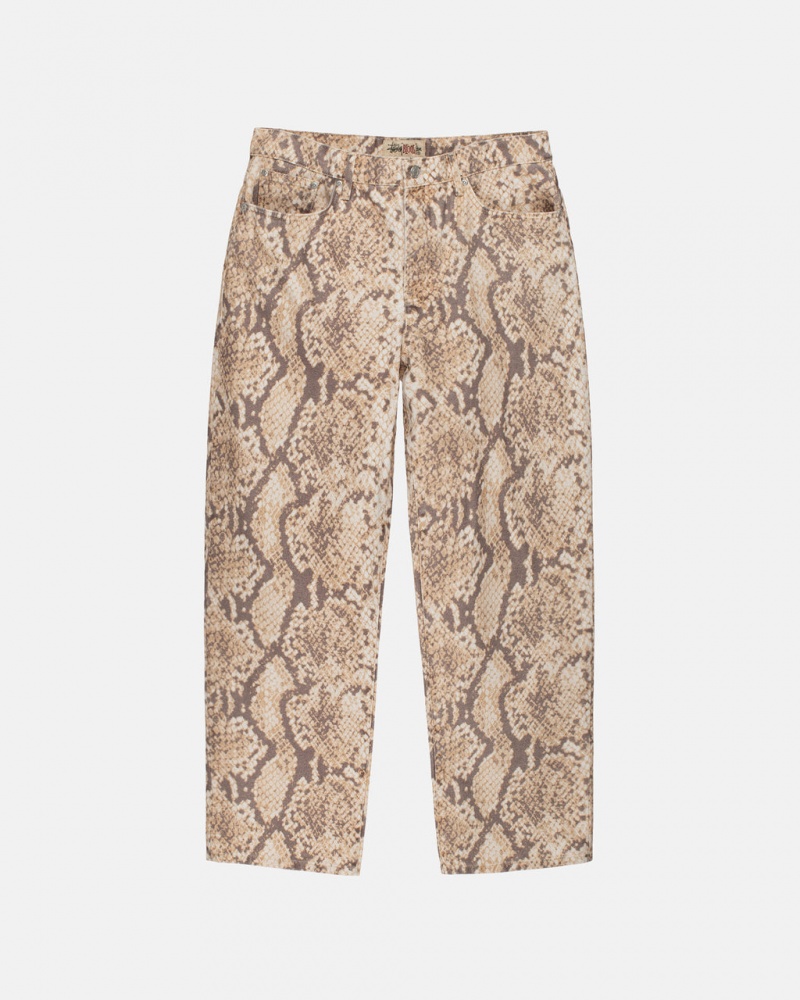 Snake Men\'s Stussy Big Ol\' Jean Washed Canvas Pants Bangkok | Thailand MWG-3725