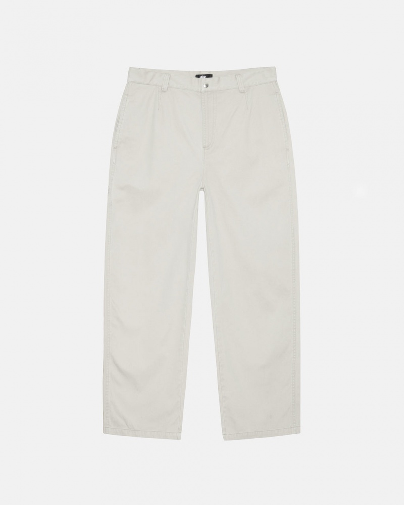 White Men\'s Stussy Workgear Trouser Twill Pants Bangkok | Thailand JCL-1415