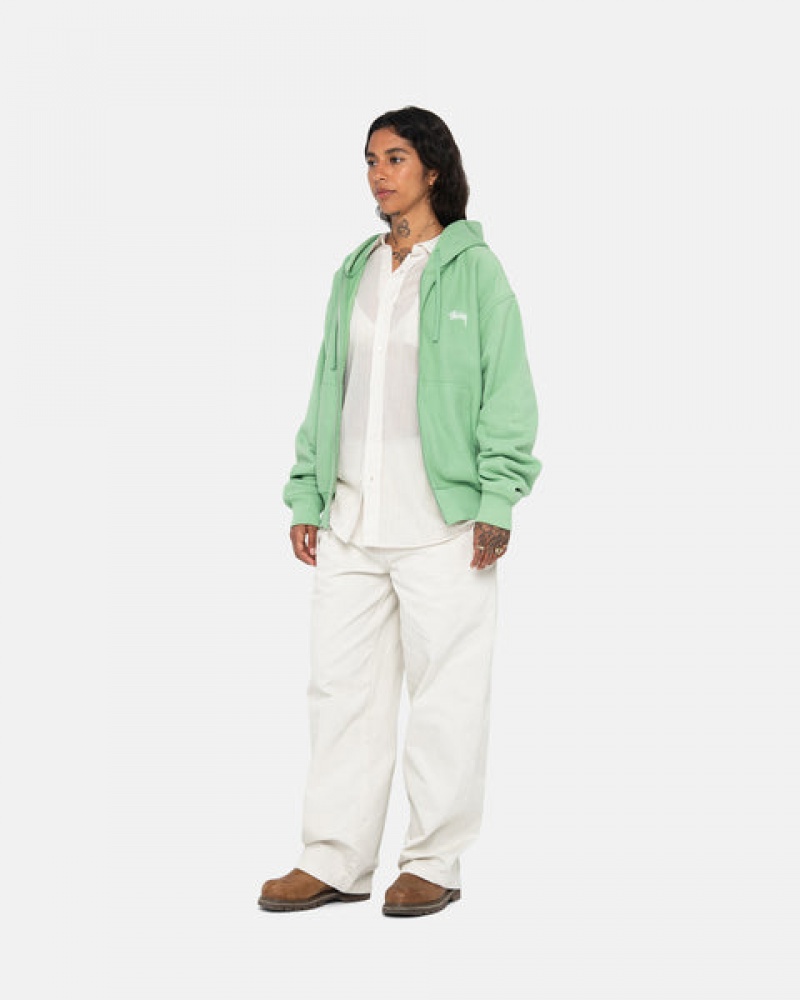 White Women's Stussy Workgear Trouser Twill Pants Bangkok | Thailand OJF-7881