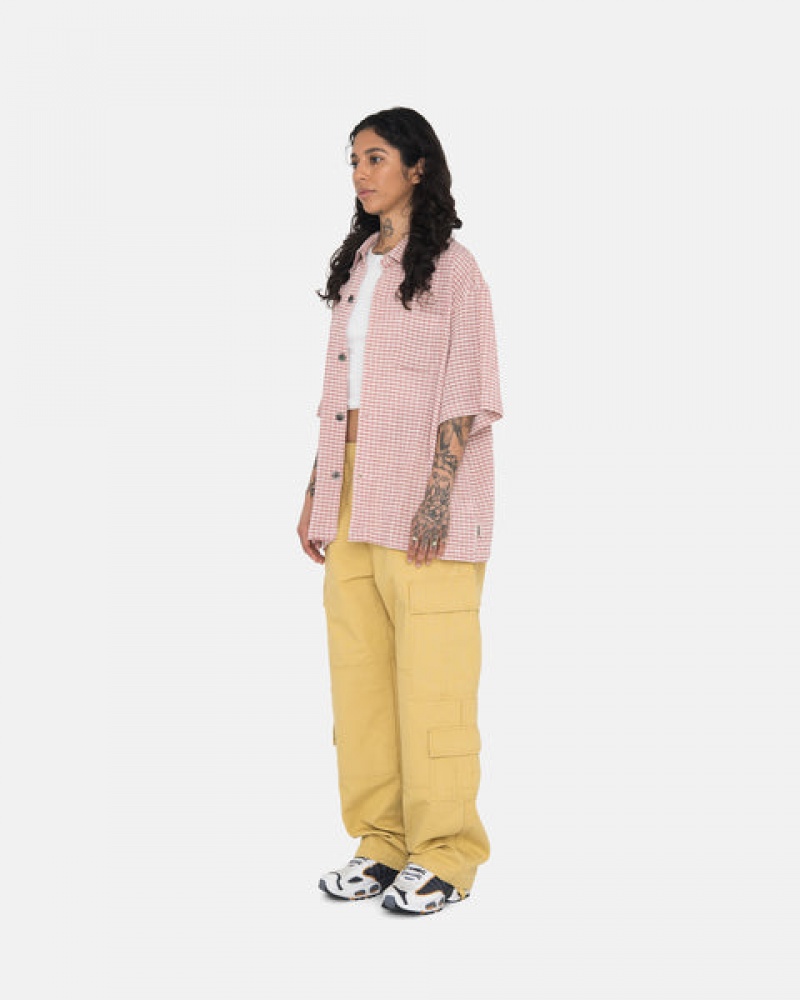 Yellow Women's Stussy Ripstop Surplus Cargo Pants Bangkok | Thailand JNG-1660