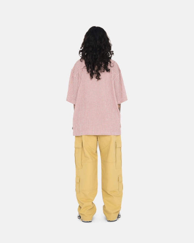 Yellow Women's Stussy Ripstop Surplus Cargo Pants Bangkok | Thailand JNG-1660