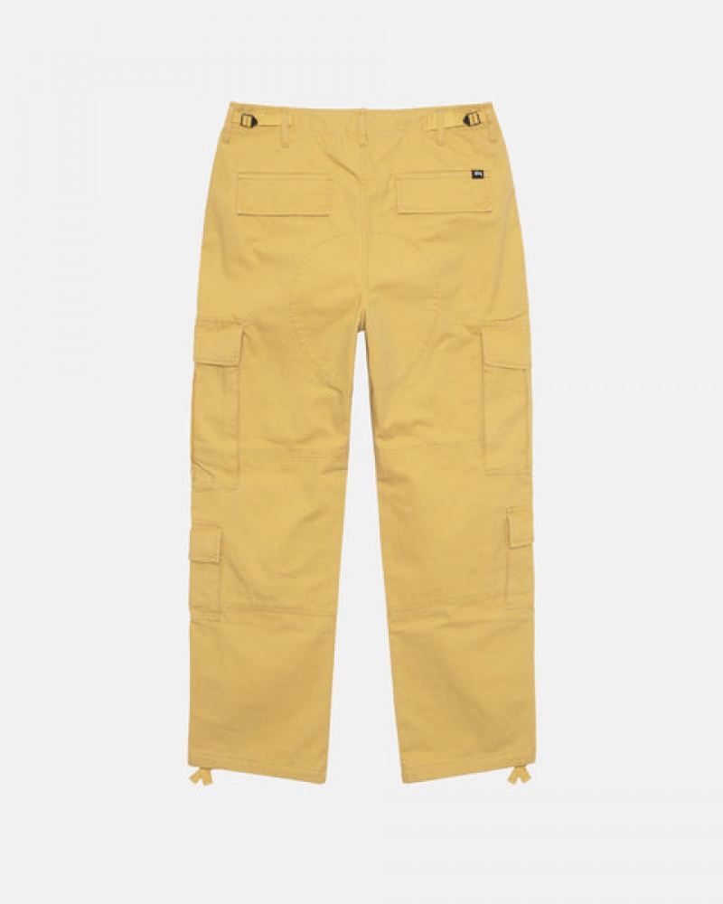 Yellow Women's Stussy Ripstop Surplus Cargo Pants Bangkok | Thailand JNG-1660