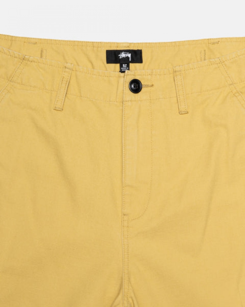 Yellow Women's Stussy Ripstop Surplus Cargo Pants Bangkok | Thailand JNG-1660