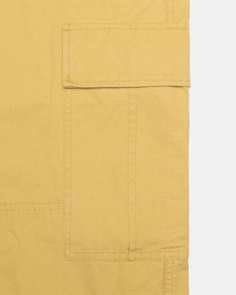 Yellow Women's Stussy Ripstop Surplus Cargo Pants Bangkok | Thailand JNG-1660